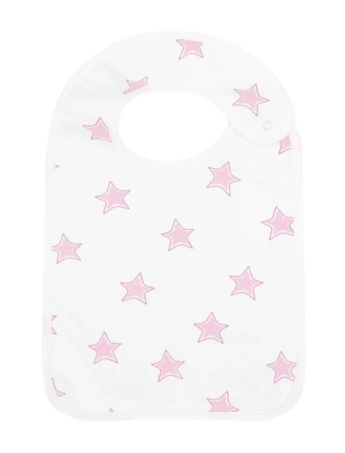 Nellapima Pink Stars Print Feeding Bib