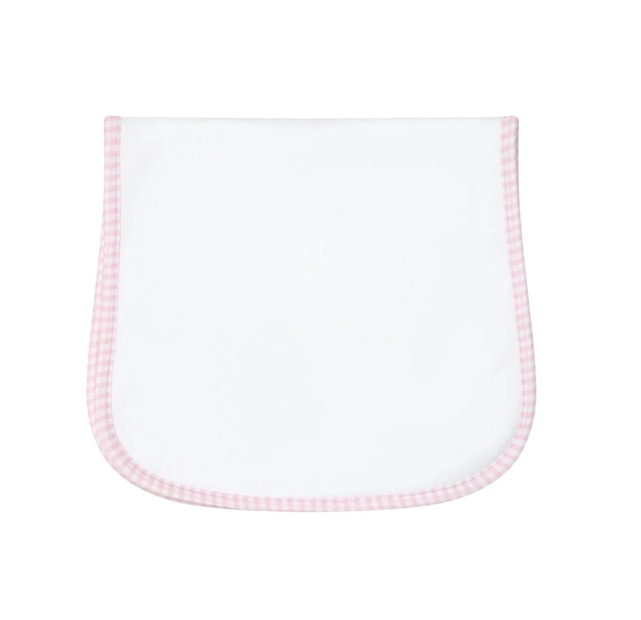 Nellapima Pink Gingham Burp Cloth