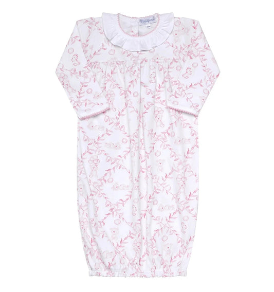 Nellapima Pink Bears Trellace Baby Gown