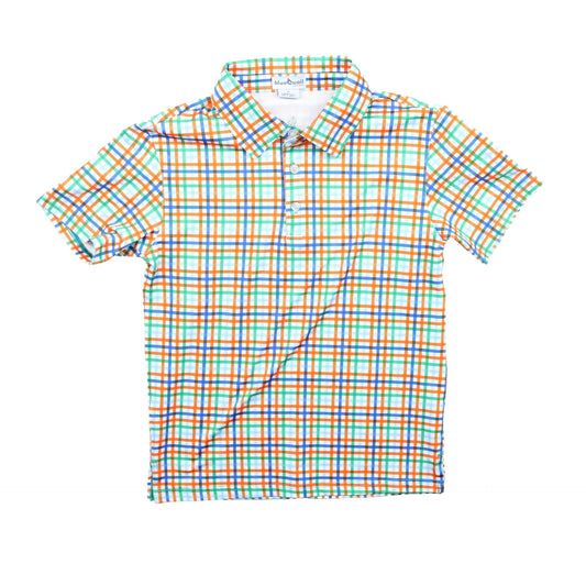 BlueQuail Spring Plaid Polo Short Sleeve Shirt