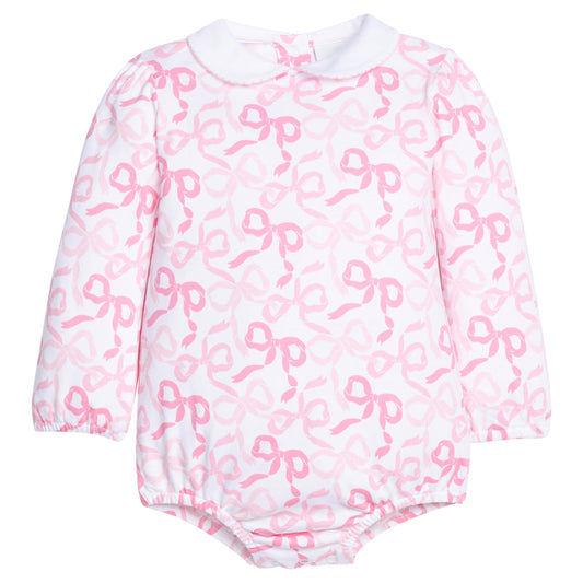 Printed Peter Pan Bubble - Bows and Ribbons