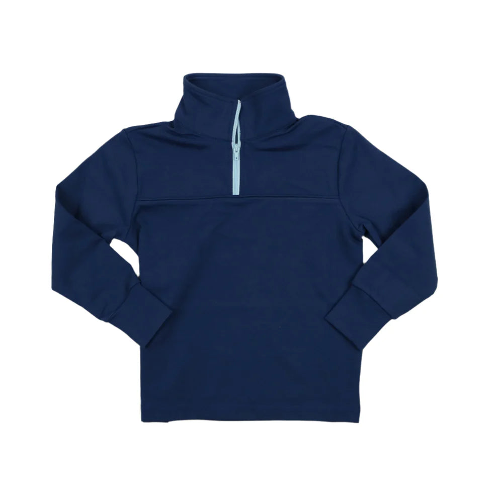 BlueQuail Navy 1/4 Zip Performance Polo