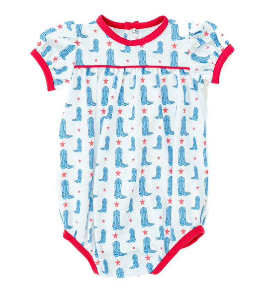 Ruth and Ralph Red, White, and Blue Boots Hallie Bubble