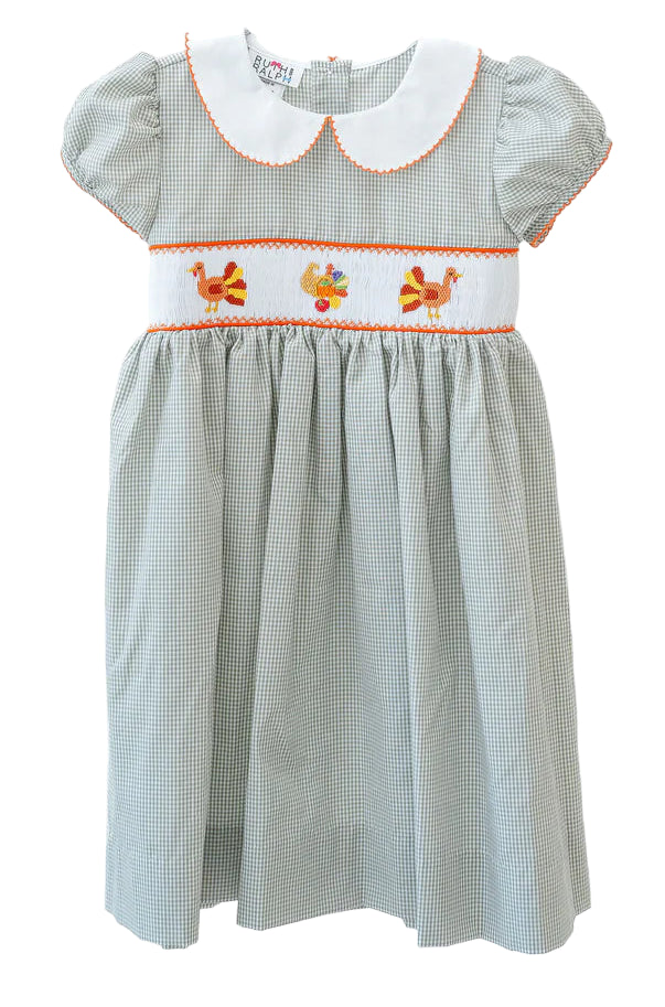 Ruth and Ralph Thanksgiving Smocked Caroline Dress