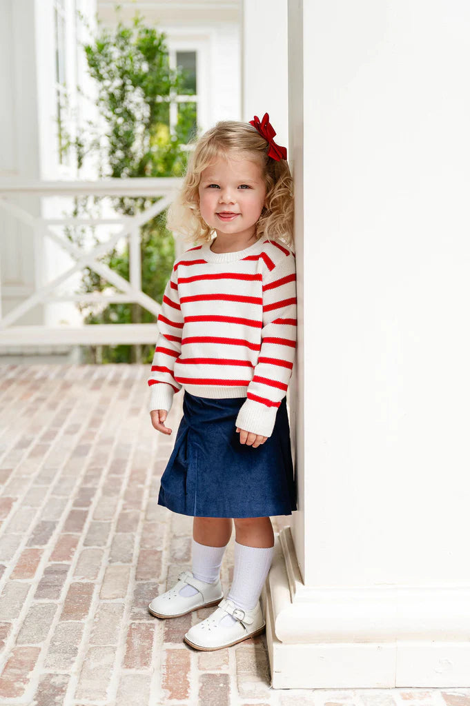 Red and White Stripe Sweater