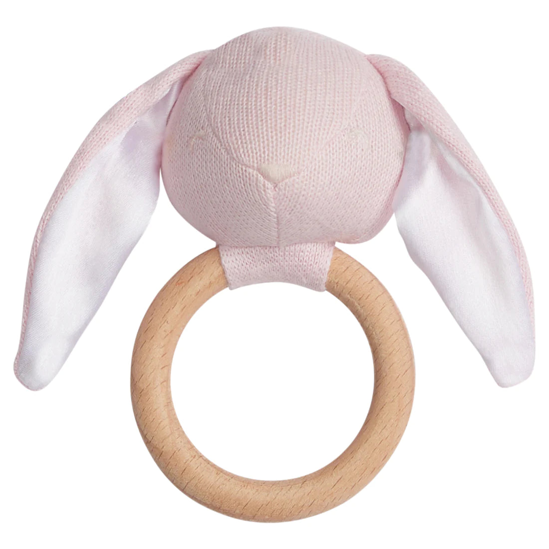 Little English Rattle- Pink Bunny