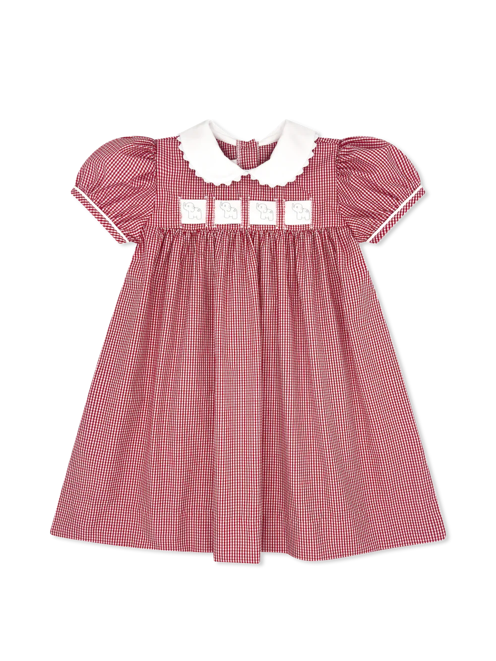 Ruth Ribbon Dress- Ridgeland Red Minigingham