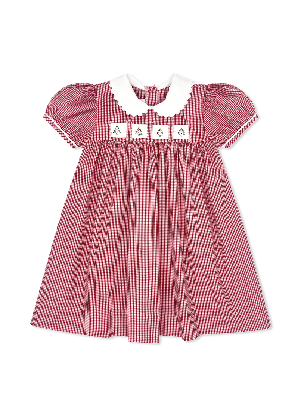 Ruth Ribbon Dress- Ridgeland Red Minigingham