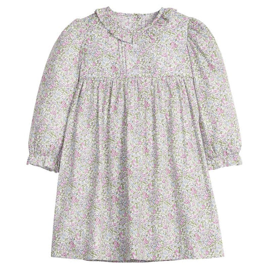 Pleated Caroline Dress- Lavender Gables Floral