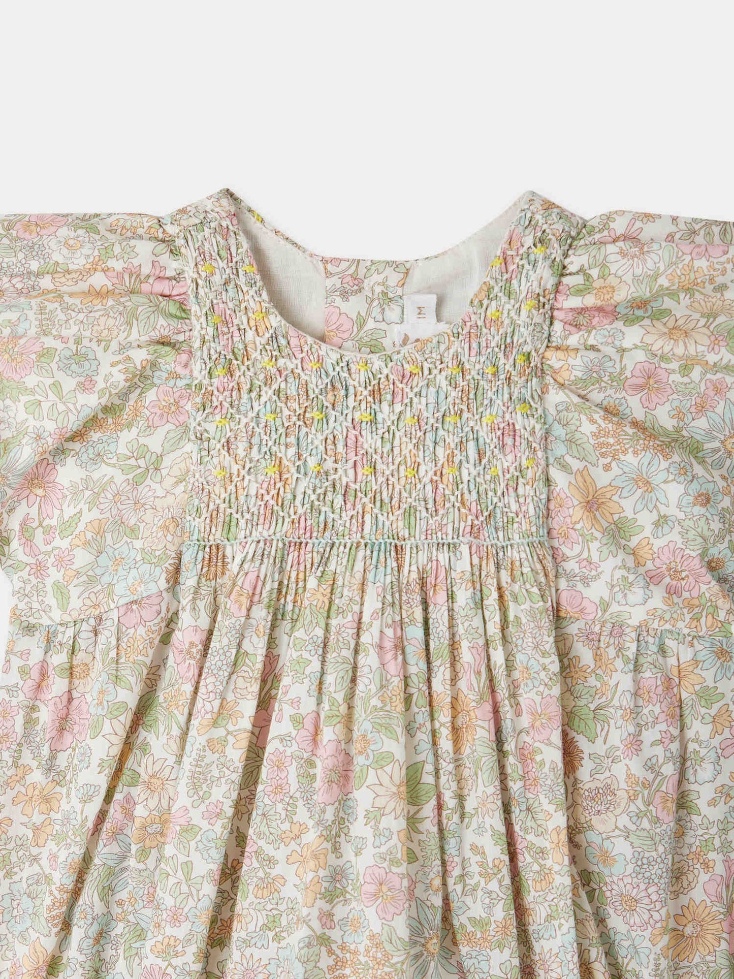 Bonpoint Edelili Smocked Liberty Romper