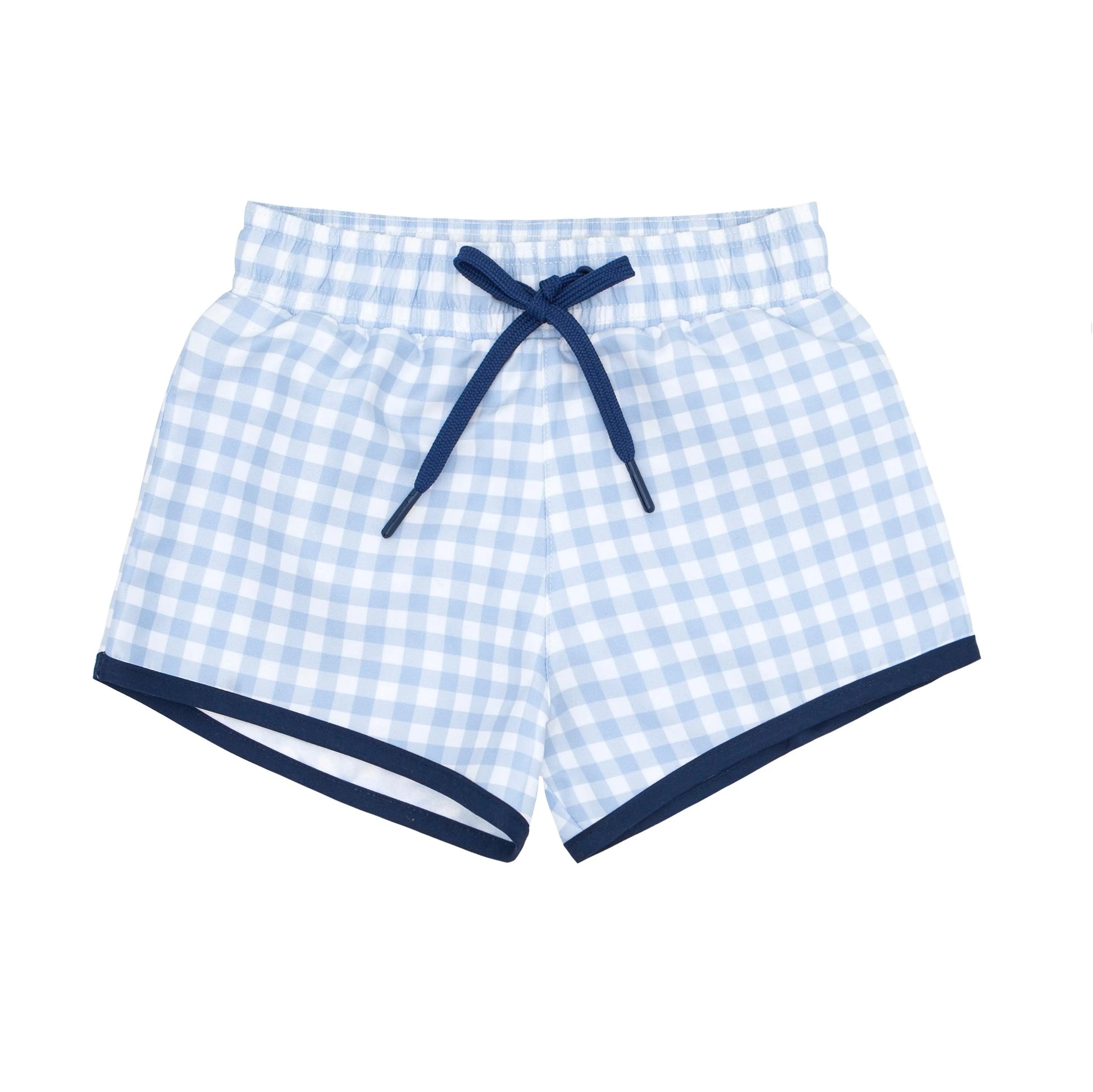 Minnow Oasis Blue Gingham Boardie