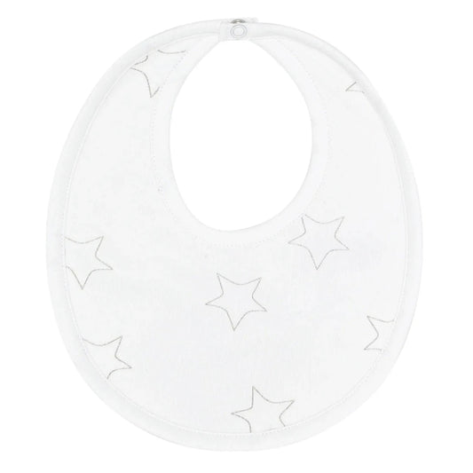 Nellapima Gray Stars Print Bib
