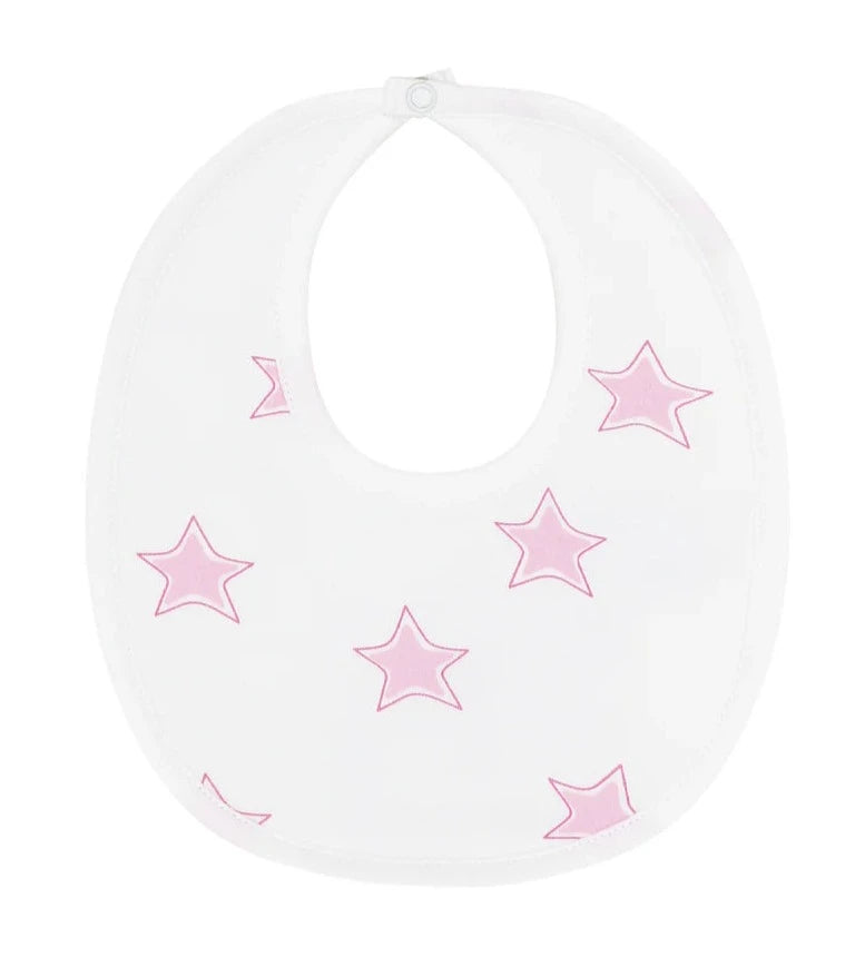 Nellapima Pink Stars Print Bib