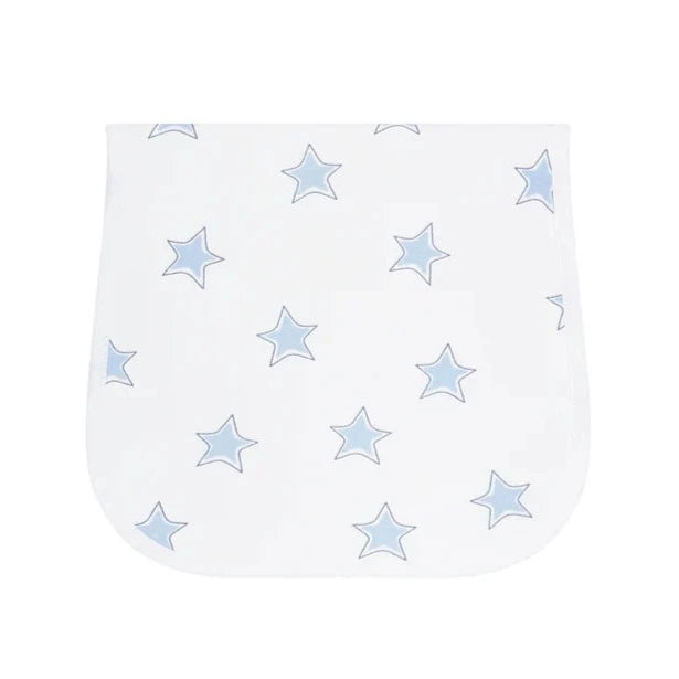 Nellapima Blue Stars Print Burp Cloth