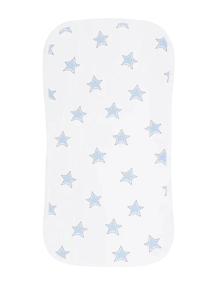 Nellapima Blue Stars Print Burp Cloth