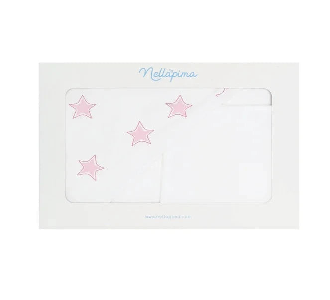 Nellapima Pink Stars Print Towel Set