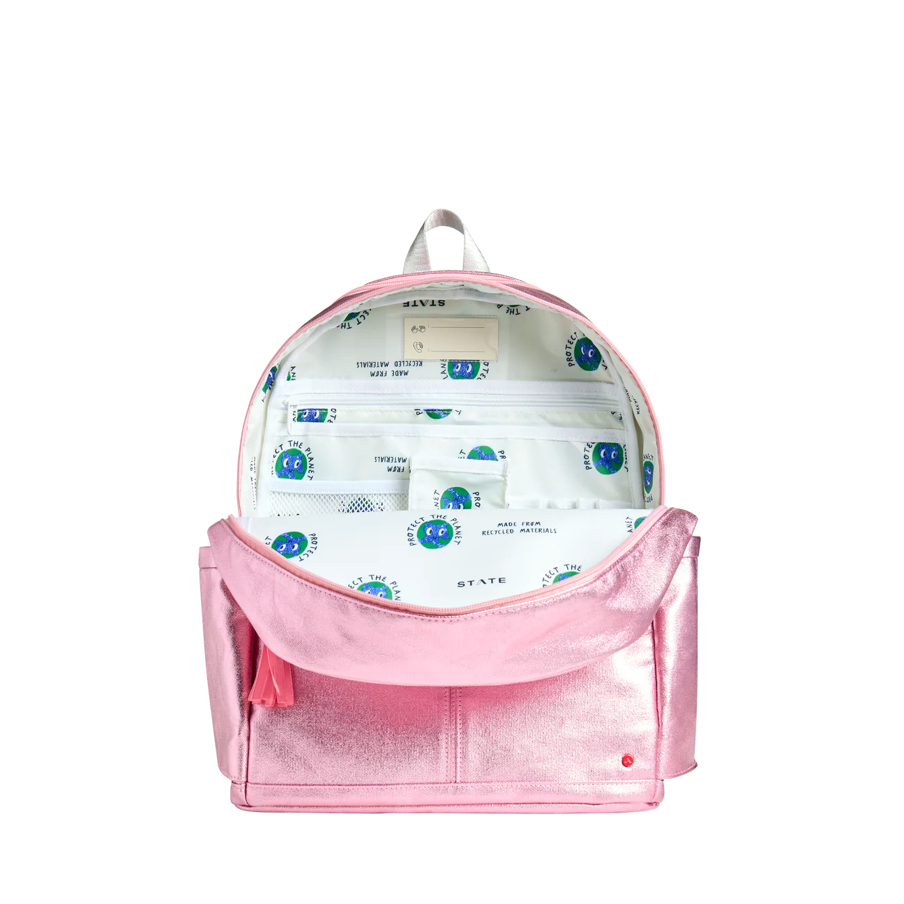Kane Double Pocket Backpack- 3D Hearts