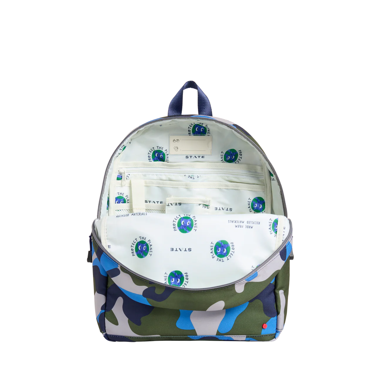Kane Backpack- Navy and Neon