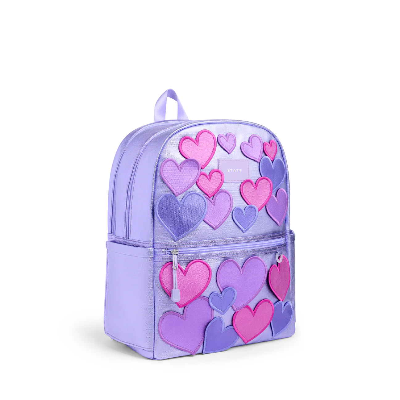 State Kane Double Pocket Backpack- 3D Hearts