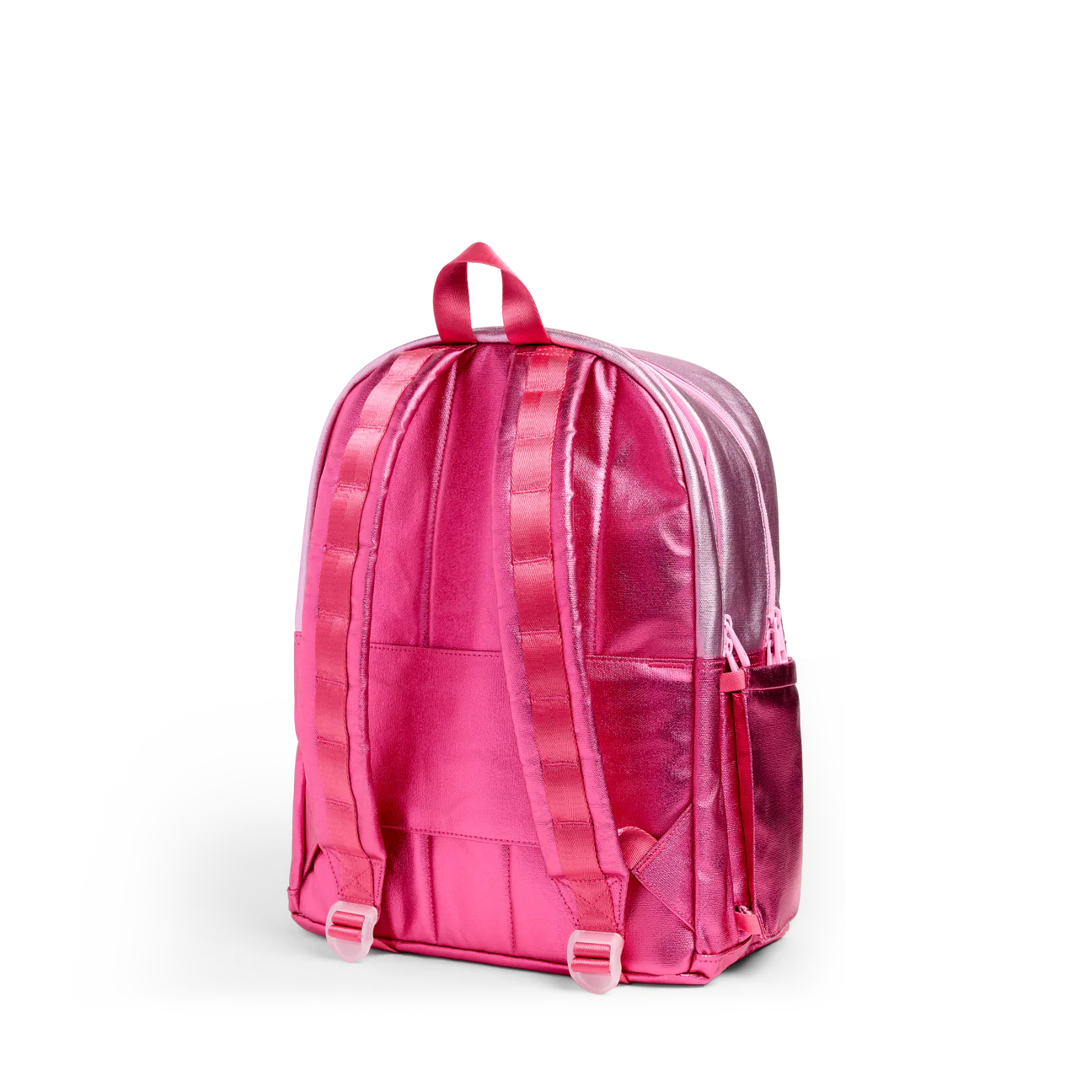 State Kane Double Pocket Backpack- Pink and Hot Pink Color Block