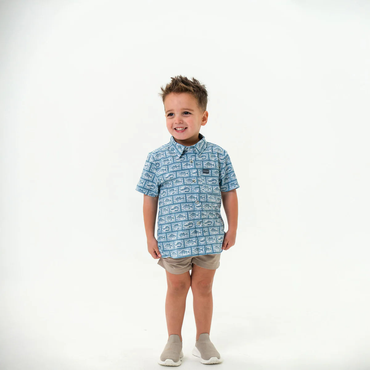 Youth Performance Button Up- Angler's Choice