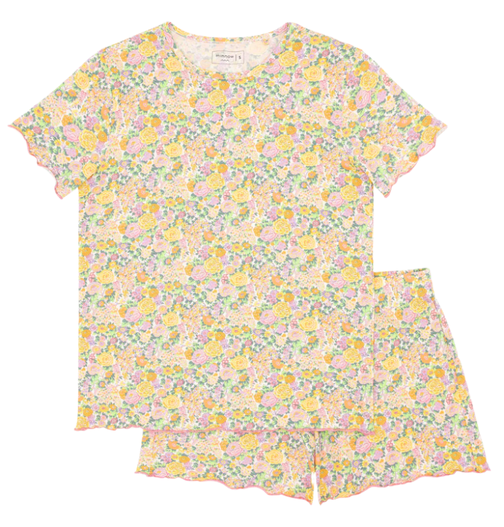 Women's Elysian Day Shirt And Short Pima Pajamas Set