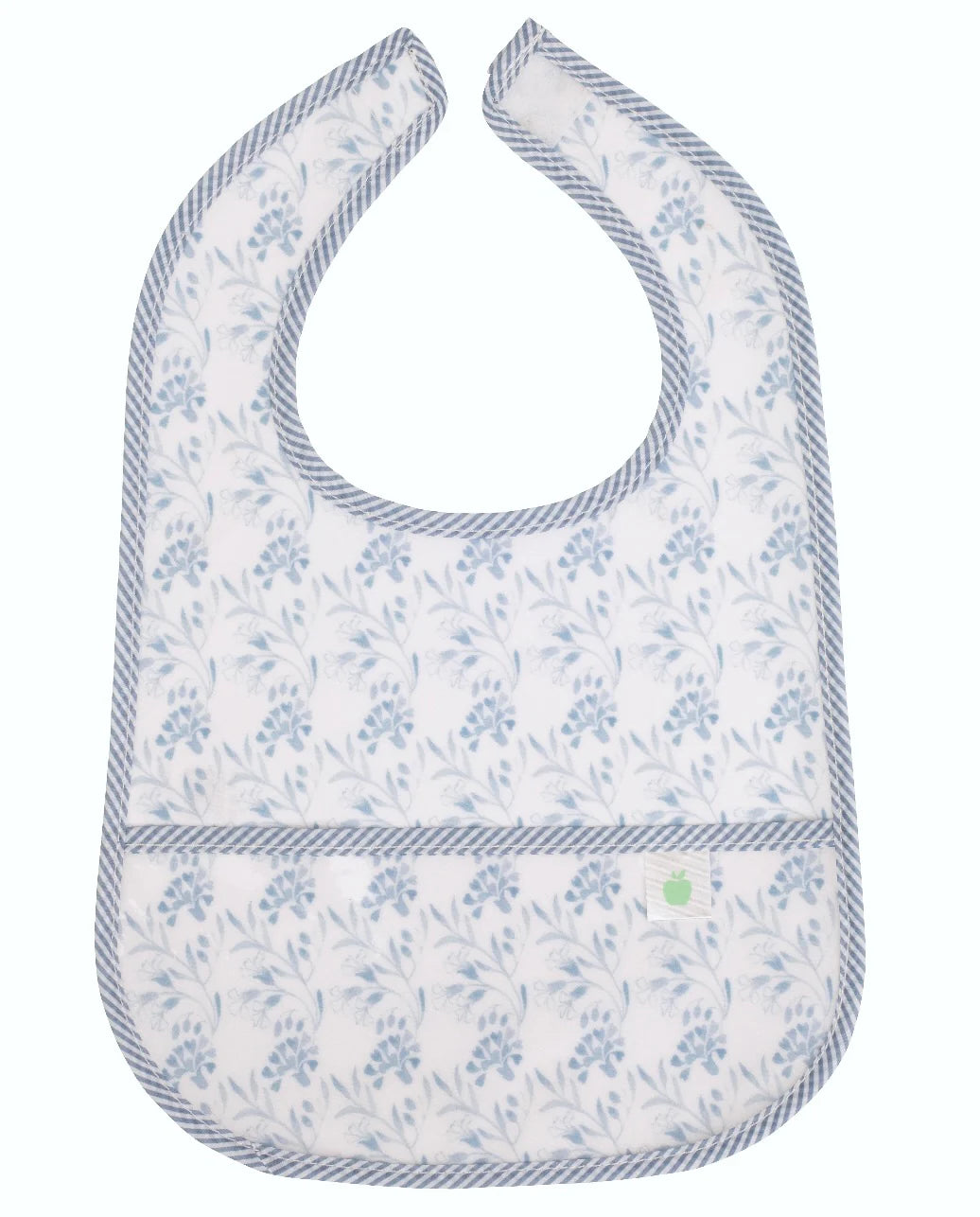 The Wipe It Bib- Navy Floral
