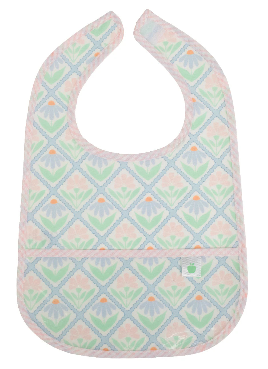 The Wipe It Bib- Pastel Floral