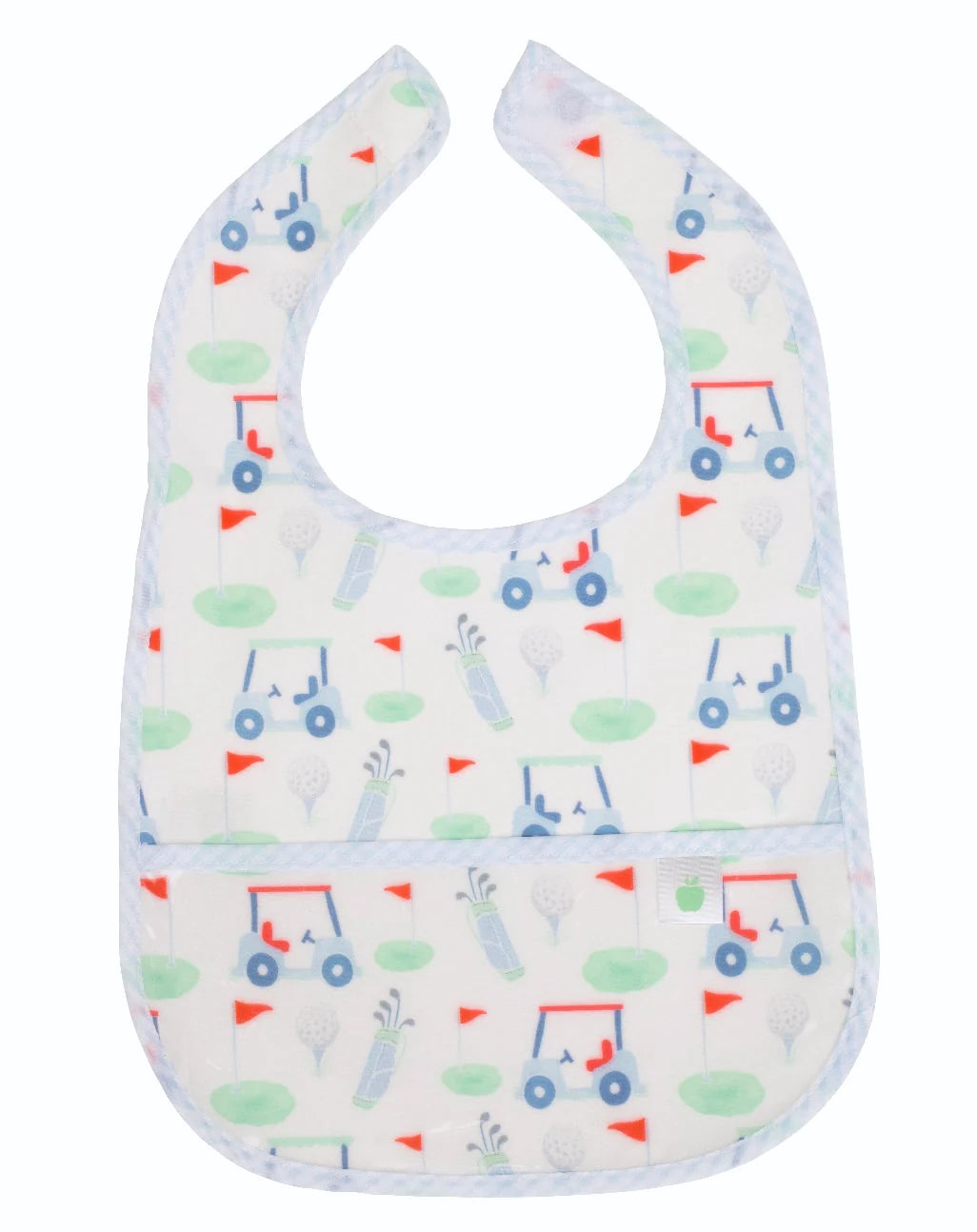 Apple of My Isla The Wipe It Bib- Golf