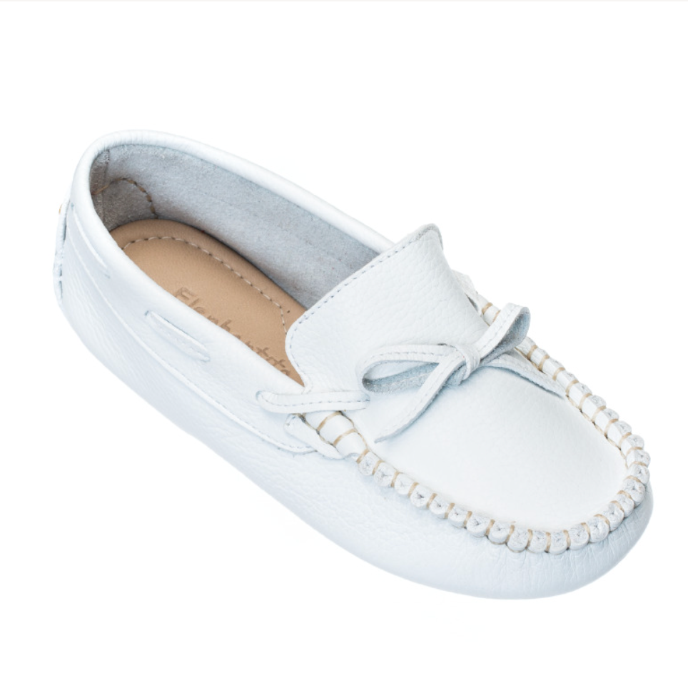 White Driver Loafer