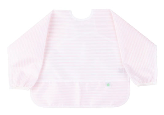 Apple of My Isla Pink Stripe Cover Everything Bib