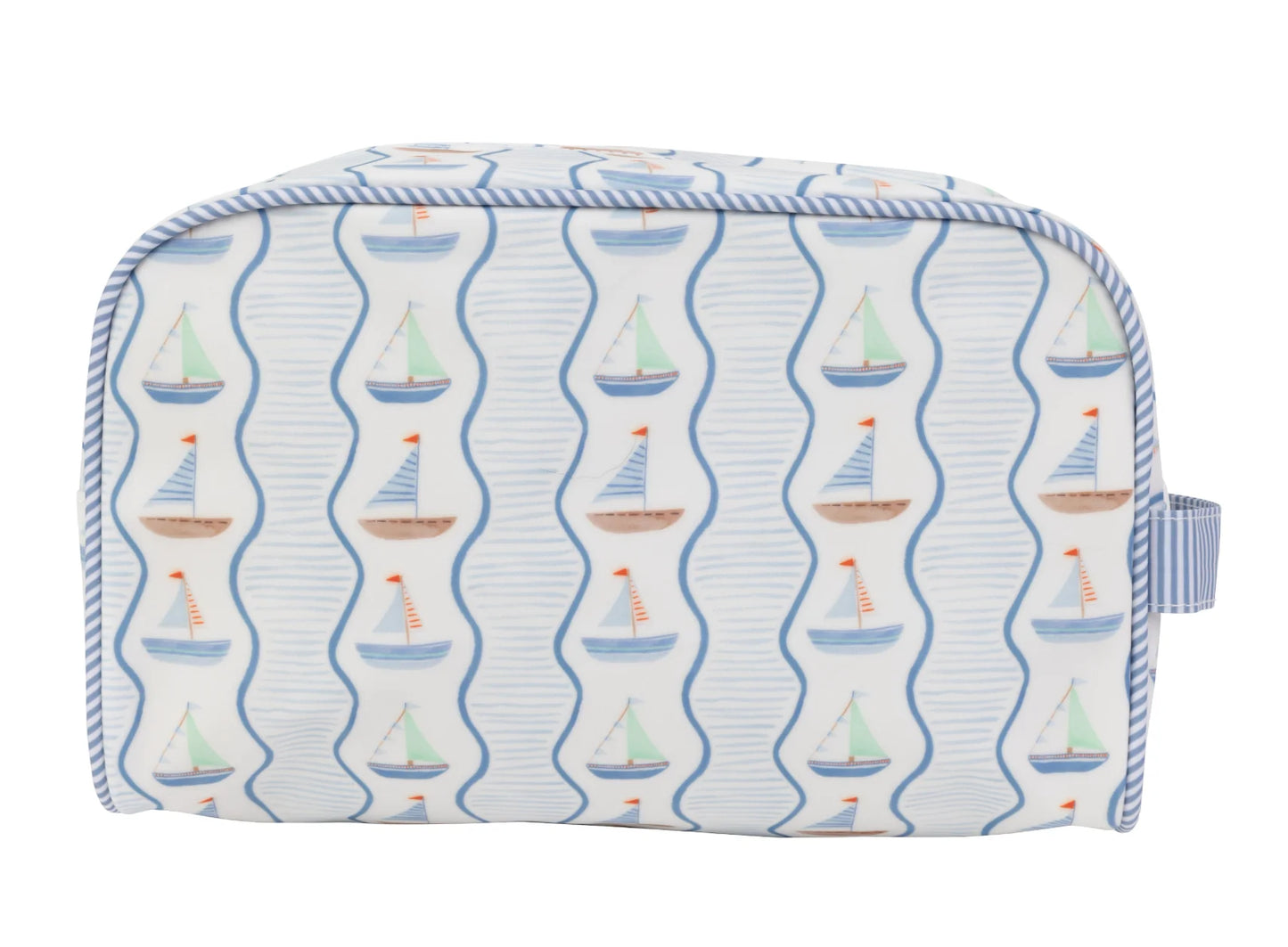 Apple Of My Isla Sailboats Dopp Kit