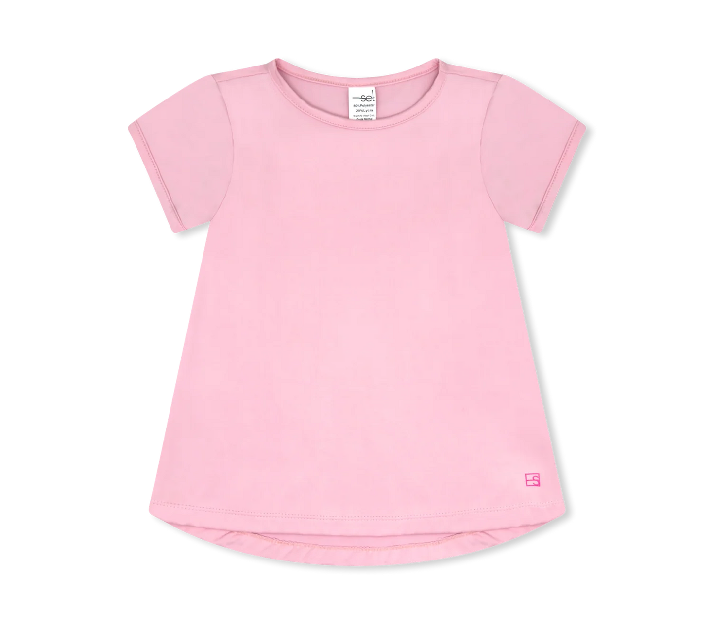 Set Athletics Bridget Basic Tee- Cotton Candy Pink