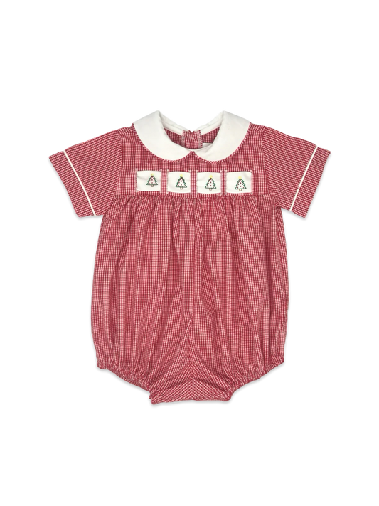 Noah Ribbon Bubble- Ridgeland Red Minigingham