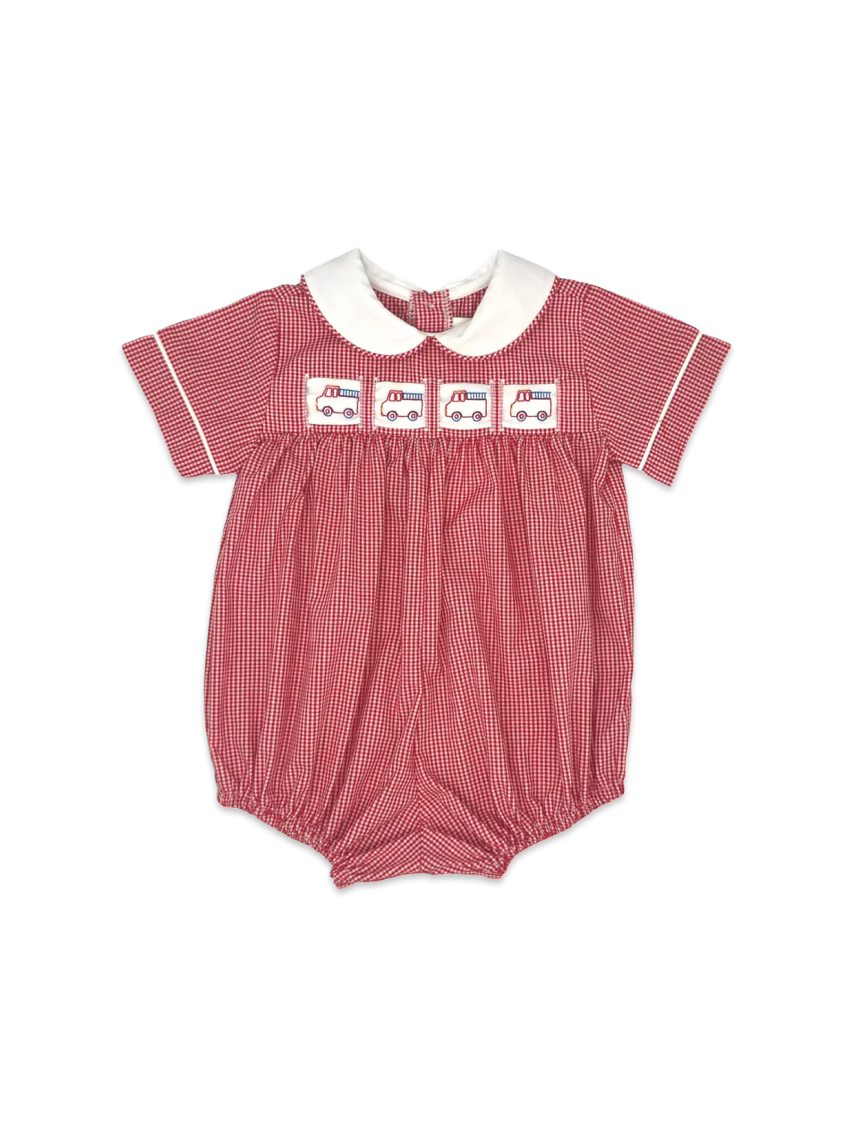 Noah Ribbon Bubble- Ridgeland Red Minigingham