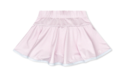 Set Athletics Quinn Skort- Cotton Candy Mini Gingham