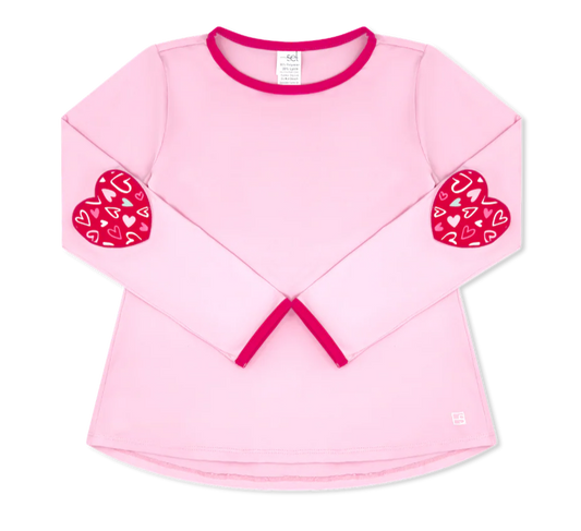 Set Athletics Kylie Long Sleeve Top - Cotton Candy Pink and Pinky Promise
