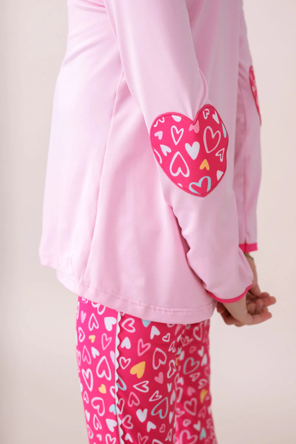 Kylie Long Sleeve Top - Cotton Candy Pink and Pinky Promise