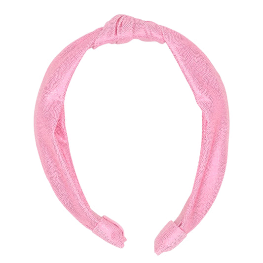 Top Knot Headband - Pink Shimmer