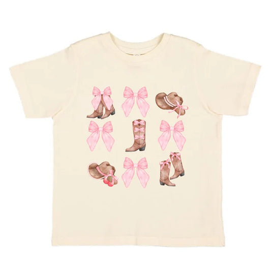 Sweet Wink Coquette Cowgirl Short Sleeve T-Shirt- Natural