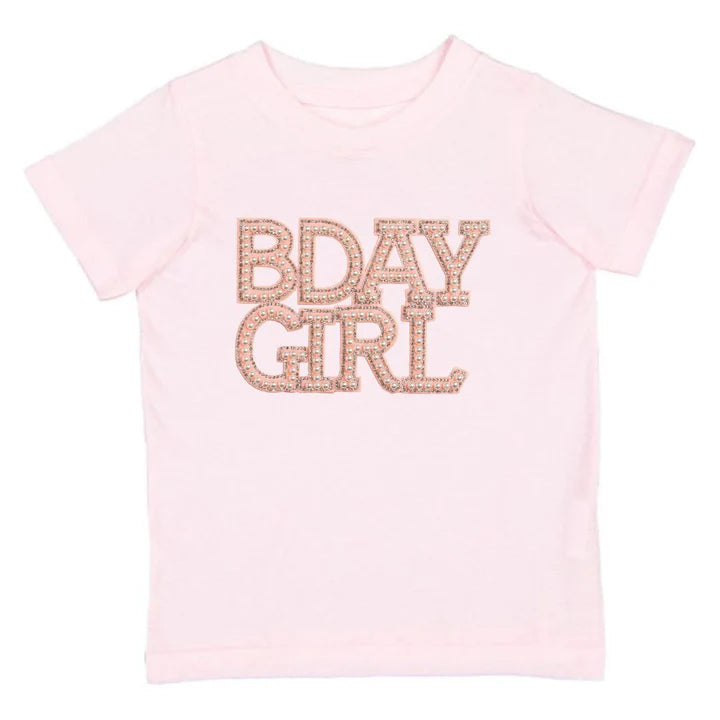 Sweet Wink BDay Girl Pearl Patch Short Sleeve T-Shirt- Ballet