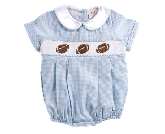 Shop Teeta Blue Gingham Football Noah Bubble