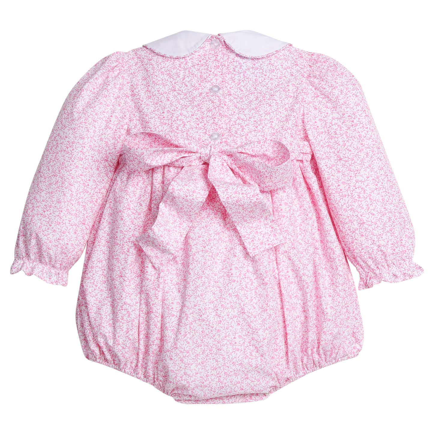 Smocked Natalie Bubble- Pink Vinings