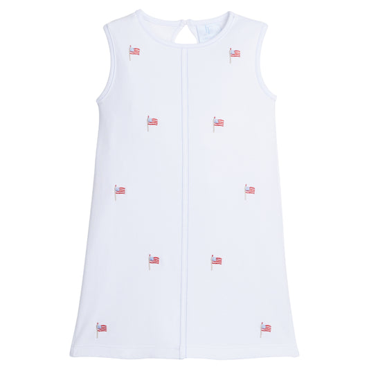 Little English Suzy Dress- Flags