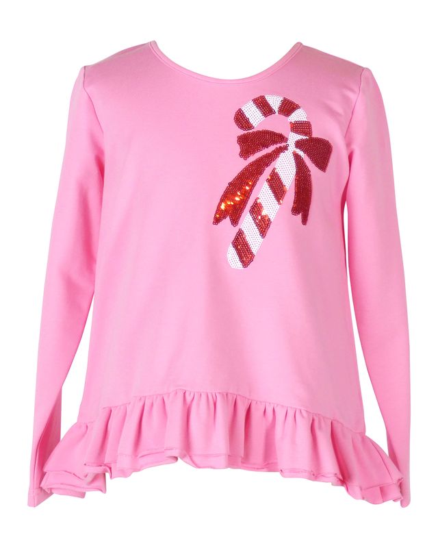 The Yellow Lamb Candy Cane Tinley Top