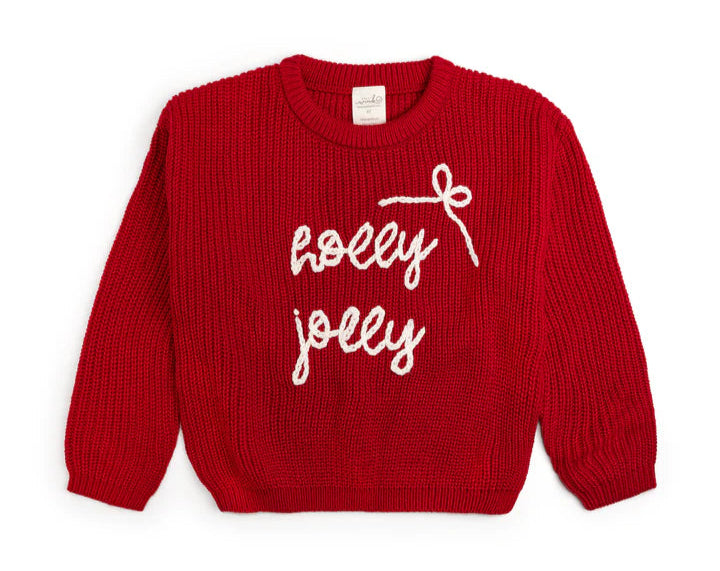 Sweet Wink Holly Jolly Bow Knit Sweater