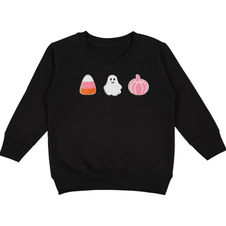 Sweet Wink Halloween Treats Patch Sweatshirt – Jojo Mommy