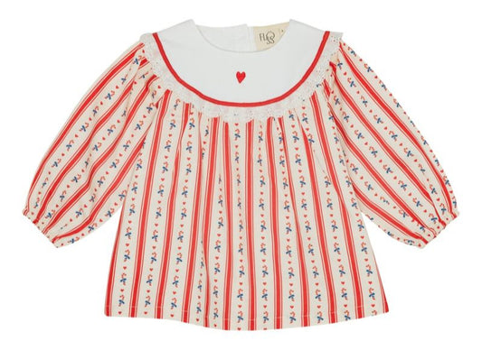 Noelle Dress- Holiday Stripe