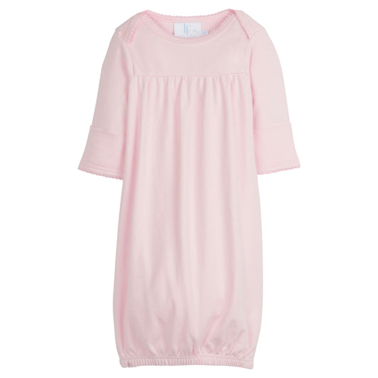 Little English Essential Newborn Gown- Light Pink