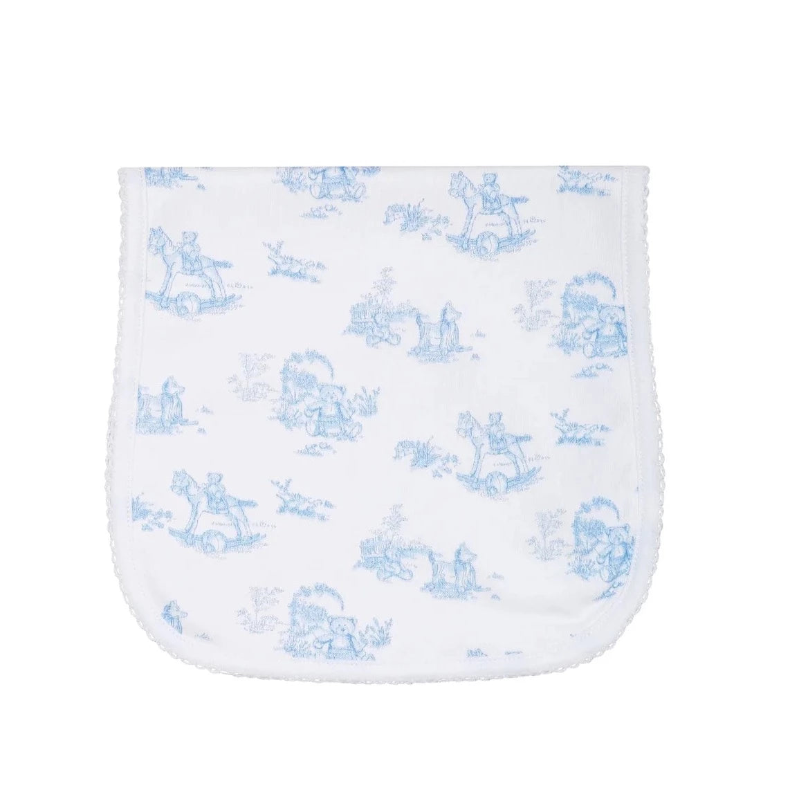 Nellapima Teddy Bear Toile Burp Cloth